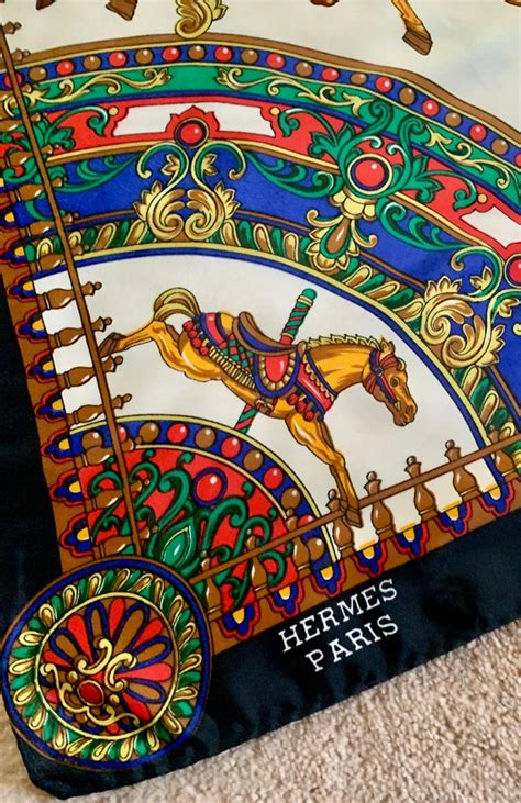 hermes scarf with horses